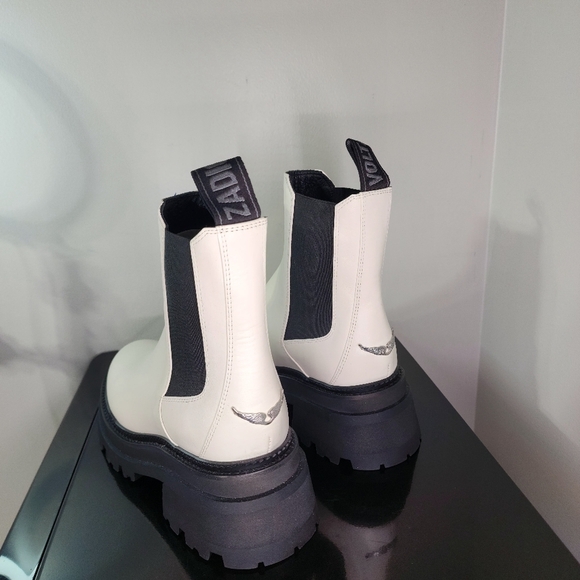 New Zadig & Voltaire Ride Ankle Leather Boots - Picture 9 of 13